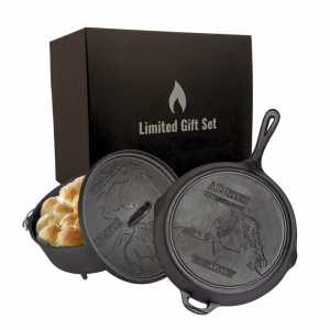 Camp Chef gietijzeren pannenset