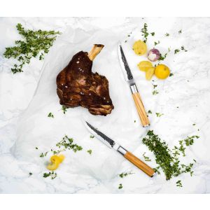 Olive Forged 4-delige steak messenset