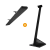 THD2400RC1001 Portable stand met Heatstrip Design All Black 2400 watt 