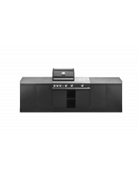 Grandpro Rectangle buitenkeuken met Premium G4 Plus barbecue