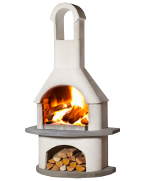 Buschbeck Valencia Betonnen Tuinhaard & Barbecue sfeer detail