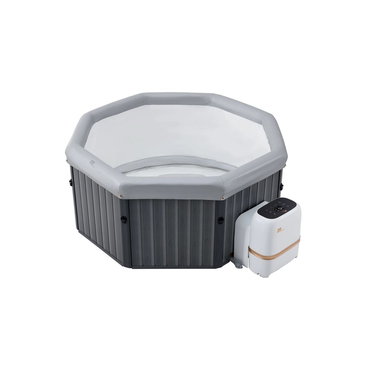 162 cm opblaasbare whirlpoolhoes, thermische afdekking voor whirlpoolhoezen, MSpa whirlpool, opblaasbare thermische afdekking, vierkant, voor 6 personen