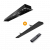 THD3200RC59-1 Heatstrip Design 3200 watt all black afstandsbediening inbouwframe
