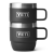 YETI rambler stapelbare mokken set van 2 zwart 177 ml  8 oz  gestapeld black