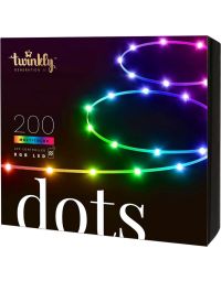 Twinkly Dots 200 LED lichtsnoer 12,5 meter – slimme RGB verlichting voor binnen en buiten