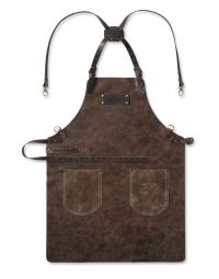 Feuermeister Antiek lederen Schort Cognac