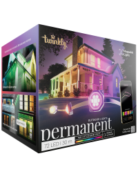 Twinkly Permanent Outdoor Lights RGBW – 30 m Multicolor (72 LED’s, Wi-Fi, IP65)